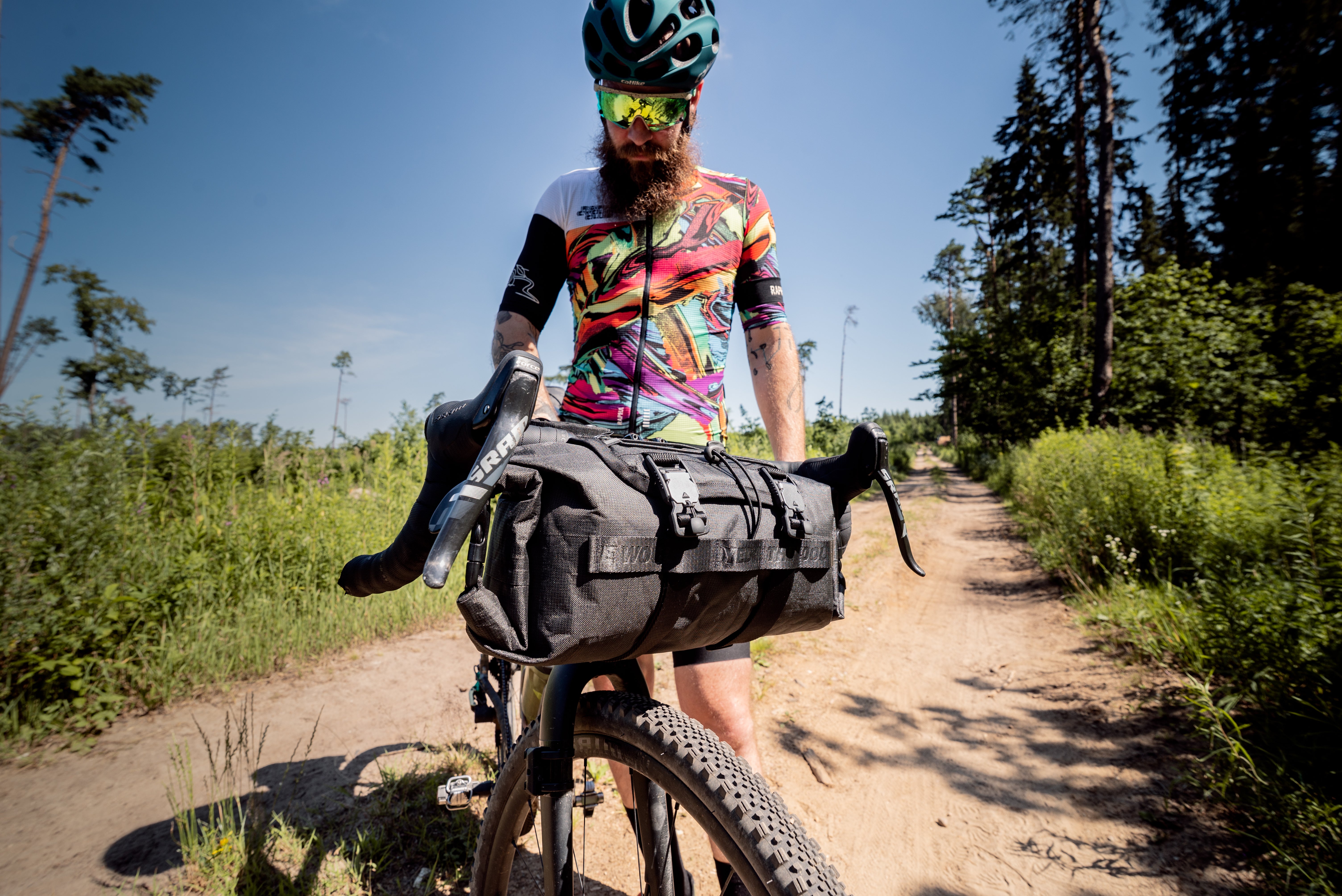 Front Bikepacking Bag with Harness | Dyed In The Wool – DYED IN